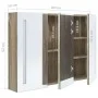 Badezimmerschrank mit LED-Spiegel in Eichenfarbe 89x14x62 cm von vidaXL, Badezimmerwaschtische - Ref: Foro24-326529, Preis: 1...