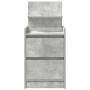 Mesilla de noche con 2 cajones gris hormigón 38x34x80 cm by , Nightstands - Ref: Foro24-861361, Price: 55,60 €, Discount: %