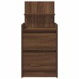 Mesillas de noche con 2 cajones 2 uds roble marrón 38x34x80 cm by , Nightstands - Ref: Foro24-861368, Price: 98,87 €, Discoun...