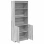 Aparador alto madera de ingeniería gris Sonoma 70x35x180 cm by , Sideboards - Ref: Foro24-3328476, Price: 127,29 €, Discount: %