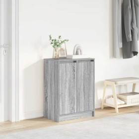 Zapatero gris Sonoma 57x34x76 cm madera de ingeniería by , Shoe racks and shoe organizers - Ref: Foro24-861873, Price: 80,67 ...