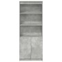 Aparador alto madera de ingeniería gris hormigón 70x35x180 cm by , Sideboards - Ref: Foro24-3328474, Price: 110,01 €, Discoun...