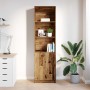 Aparador de madera vieja 50x35x180 cm Madera de ingeniería by , Sideboards - Ref: Foro24-3328469, Price: 108,30 €, Discount: %