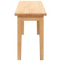 Banco 110 cm Madera Maciza Caucho von , Ess- und Küchenbänke - Ref: Foro24-4102604, Preis: 79,99 €, Rabatt: %