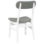 Sillas de comedor con cojines 2uds madera maciza blanco caucho von , Essstühle - Ref: Foro24-4102439, Preis: 154,67 €, Rabatt: %