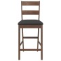 Taburetes de bar con cojines 2 uds madera maciza marrón caucho von , Küchenhocker - Ref: Foro24-4102556, Preis: 142,19 €, Rab...