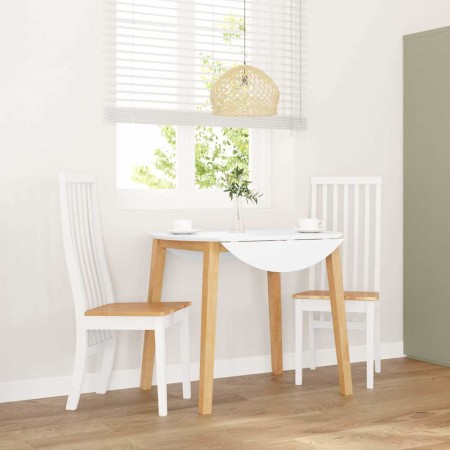 Sillas de comedor 2 unidades madera maciza de caucho blanco von , Essstühle - Ref: Foro24-4102458, Preis: 148,12 €, Rabatt: %