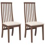 Sillas de comedor con cojines 2 uds madera maciza marrón caucho von , Essstühle - Ref: Foro24-4102453, Preis: 145,65 €, Rabat...