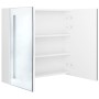 Hellweißer LED-Spiegel-Badezimmerschrank, 62 x 14 x 60 cm von vidaXL, Badezimmerwaschtische - Ref: Foro24-326524, Preis: 104,...