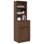 Mesilla de noche roble marrón 39x35x125 cm madera de ingeniería von , Nachttische - Ref: Foro24-861316, Preis: 72,53 €, Rabat...