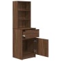 Mesilla de noche roble marrón 39x35x125 cm madera de ingeniería von , Nachttische - Ref: Foro24-861316, Preis: 72,53 €, Rabat...