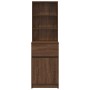 Mesilla de noche roble marrón 39x35x125 cm madera de ingeniería von , Nachttische - Ref: Foro24-861316, Preis: 72,53 €, Rabat...