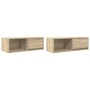 Muebles de TV 2 uds Roble Sonoma 80x31x25,5cm Madera ingeniería von , TV-Möbel - Ref: Foro24-861459, Preis: 71,83 €, Rabatt: %