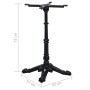 Pata de mesa de bistró negra 52x52x72 cm de hierro fundido von , Tischbeine - Ref: Foro24-325433, Preis: 114,74 €, Rabatt: %