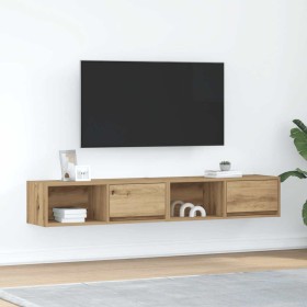 Muebles para TV 2 uds madera roble artisan 80x31x25,5 cm von , TV-Möbel - Ref: Foro24-861471, Preis: 88,28 €, Rabatt: %