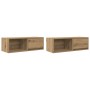 Muebles para TV 2 uds madera roble artisan 80x31x25,5 cm de , Muebles TV - Ref: Foro24-861471, Precio: 91,78 €, Descuento: %