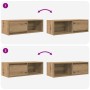 Muebles para TV 2 uds madera roble artisan 80x31x25,5 cm de , Muebles TV - Ref: Foro24-861471, Precio: 91,78 €, Descuento: %