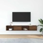 Muebles de TV 2uds Roble marrón 80x31x25,5 cm Madera ingeniería von , TV-Möbel - Ref: Foro24-861467, Preis: 74,60 €, Rabatt: %