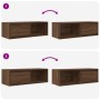 Muebles de TV 2uds Roble marrón 80x31x25,5 cm Madera ingeniería von , TV-Möbel - Ref: Foro24-861467, Preis: 74,60 €, Rabatt: %