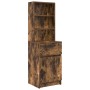Mesilla de noche roble ahumado 39x35x125 cm Madera ingeniería de , Mesitas de noche - Ref: Foro24-861314, Precio: 73,33 €, De...