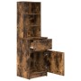 Mesilla de noche roble ahumado 39x35x125 cm Madera ingeniería de , Mesitas de noche - Ref: Foro24-861314, Precio: 73,33 €, De...