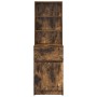Mesilla de noche roble ahumado 39x35x125 cm Madera ingeniería de , Mesitas de noche - Ref: Foro24-861314, Precio: 73,33 €, De...