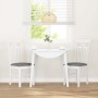 Sillas de comedor con cojines 2uds madera maciza blanco caucho von , Essstühle - Ref: Foro24-4102413, Preis: 116,43 €, Rabatt: %
