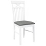 Sillas de comedor con cojines 2uds madera maciza blanco caucho von , Essstühle - Ref: Foro24-4102413, Preis: 116,43 €, Rabatt: %