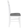 Sillas de comedor con cojines 2uds madera maciza blanco caucho von , Essstühle - Ref: Foro24-4102413, Preis: 116,43 €, Rabatt: %