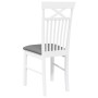 Sillas de comedor con cojines 2uds madera maciza blanco caucho von , Essstühle - Ref: Foro24-4102413, Preis: 116,43 €, Rabatt: %