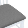 Sillas de comedor con cojines 2uds madera maciza blanco caucho von , Essstühle - Ref: Foro24-4102413, Preis: 116,43 €, Rabatt: %
