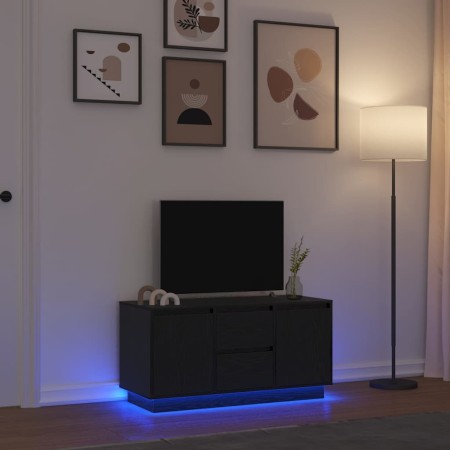 Mueble de TV con luces LED roble negro 100x41x50 cm von , TV-Möbel - Ref: Foro24-861410, Preis: 112,89 €, Rabatt: %