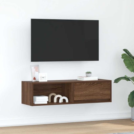 Mueble de TV madera de ingeniería marrón roble 100x31x25,5 cm von , TV-Möbel - Ref: Foro24-861484, Preis: 53,47 €, Rabatt: %