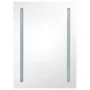 Bathroom cabinet with mirror and LED lighting in oak color, measuring 50x13x70 cm. by vidaXL, bathroom vanities - Ref: Foro24...