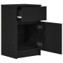 Mesilla de noche de madera de ingeniería negra 39x35x65 cm von , Nachttische - Ref: Foro24-861321, Preis: 54,21 €, Rabatt: %