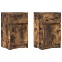 Mesitas noche 2 uds madera ingeniería roble ahumado 39x35x65 cm von , Nachttische - Ref: Foro24-861328, Preis: 88,79 €, Rabat...