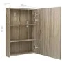 Bathroom cabinet with mirror and LED lighting in oak color, measuring 50x13x70 cm. by vidaXL, bathroom vanities - Ref: Foro24...
