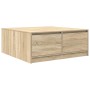 Mesa de centro con cajones roble Sonoma 100x100x40 cm de , Mesas de centro - Ref: Foro24-3328401, Precio: 141,57 €, Descuento: %