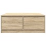 Mesa de centro con cajones roble Sonoma 100x100x40 cm de , Mesas de centro - Ref: Foro24-3328401, Precio: 141,57 €, Descuento: %
