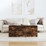 Mesa de centro con cajones roble ahumado 100x100x40 cm de , Mesas de centro - Ref: Foro24-3328403, Precio: 140,02 €, Descuent...
