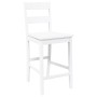 Taburetes de bar 2 uds madera maciza blanca caucho by , Kitchen stools - Ref: Foro24-4102561, Price: 143,58 €, Discount: %
