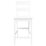 Taburetes de bar 2 uds madera maciza blanca caucho by , Kitchen stools - Ref: Foro24-4102561, Price: 143,58 €, Discount: %