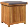 Cojines para exterior 60x50x61 cm madera maciza acacia von , Aufbewahrungsboxen für den Außenbereich - Ref: Foro24-4106477, P...