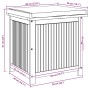 Cojines para exterior 60x50x61 cm madera maciza acacia von , Aufbewahrungsboxen für den Außenbereich - Ref: Foro24-4106477, P...