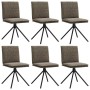 Sillas de comedor 6unidades cuero sintético gris oscuro von , Essstühle - Ref: Foro24-3315650, Preis: 329,50 €, Rabatt: %