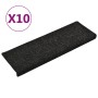 Treppenstufenmatten 10 Stück schwarz 65x21x4 cm von vidaXL, Treppenmatten - Ref: Foro24-149727, Preis: 39,23 €, Rabatt: %