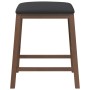 Sillas de bar con cojines 2 uds madera maciza marrón caucho by , Kitchen stools - Ref: Foro24-4102577, Price: 104,99 €, Disco...