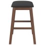 Sillas de bar con cojines 2 uds madera maciza marrón caucho by , Kitchen stools - Ref: Foro24-4102577, Price: 104,99 €, Disco...