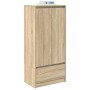 Armario con cajón Roble Sonoma 55,5x34x119,5 cm de , Aparadores - Ref: Foro24-861645, Precio: 93,70 €, Descuento: %