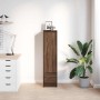Aparador alto roble marrón 29,5x34x119,5 cm madera ingeniería by , Sideboards - Ref: Foro24-861658, Price: 71,52 €, Discount: %